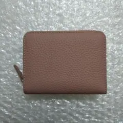 スキミング防止 本革 二つ折り財布 新品未使用 ジャバラカードケース ピンク系統