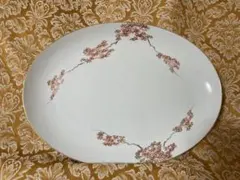 深川製　紅葉デザイン 陶器大皿 楕円形 金縁　期間限定価格です‼️