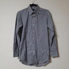 ALEXANDER JULIAN 長袖ボタンダウンシャツ　ギンガムチェック　S