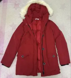 BLUE CROSS GIRLS フード付きレッドコート