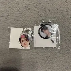 TREASURE ハルト 顔アクキー喜 ミニうちわキーホルダー