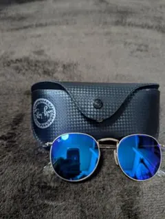 ◆レイバン◆ RB3447 メタル ブルー ミラーレンズ 遮光 サングラス