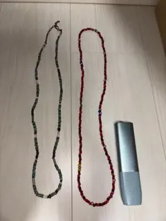 【中古】カラフルビーズネックレス2本セット
