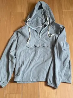 ブルーグレー プルオーバー マウンテンパーカー