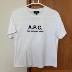 A.P.C. 刺繍 ホワイト Tシャツ Sサイズ 日本製