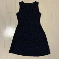ZARA WOMAN ノースリーブワンピース ネイビー/ブラック