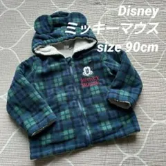 Disney ミッキーマウス ボアジャケット チェック柄 90cmのサムネイル