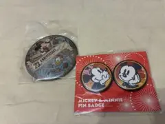 東京ディズニーシー 23周年 缶バッジ ミッキー＆ミニー セット