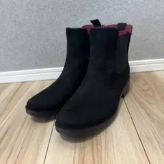 RANDA ブラック サイドゴアブーツ スエード　24cm