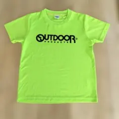 【アウトドアプロダクツ】キッズ Tシャツ 140（タグ150）蛍光グリーン 速乾のサムネイル