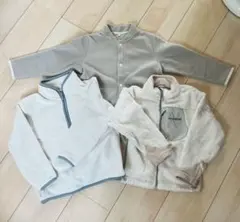 mont-bell 無印UNIQLO フリースジャケット 3点セット