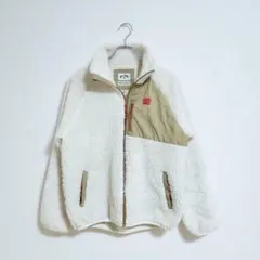 BILLABONG フリースジャケット M アイボリー ブルゾン アウトドア