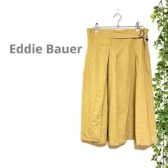 【Eddie Bauerエディーバウアー】スカート　麻混　ベージュ　裏地　無地のサムネイル