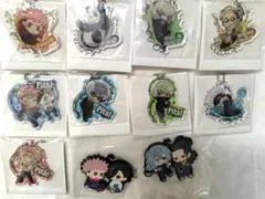 呪術廻戦キャラクターなどデザイン キーホルダー11個セット