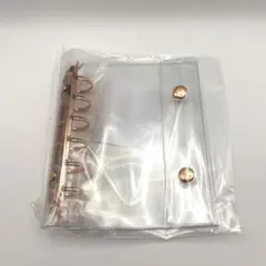 【新品未開封】透明バインダー　A7 ピンクゴールド