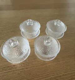 M苦楽園　耐熱ガラス　ソーサー付蓋碗