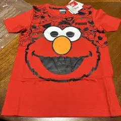 PUMA エルモ Tシャツ 赤　プーマ　セサミストリート 新品　キッズ　116