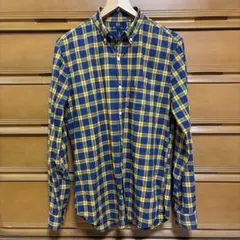 Gap チェック柄 長袖シャツ スリムフィット
