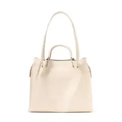 NATURAL BEAUTY BASIC メタルハンドルタックショルダーバッグ