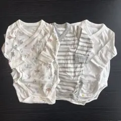 長袖ボディスーツ 3枚セット 60サイズ