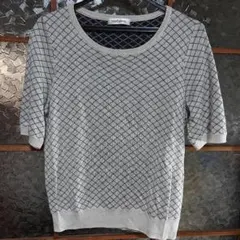 ニューヨーカー 半袖ニット シルク混