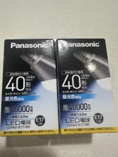Panasonic LED電球 LDA6D-E17/BH 6.0W 2個セット