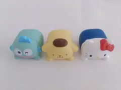 サンリオキャラクターズのインテリアミニフィギュア（寝ポーズ）3点セット