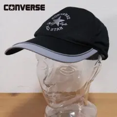 CONVERSE コンバース ロゴ刺繍 メッシュキャップ ブラック 帽子のサムネイル