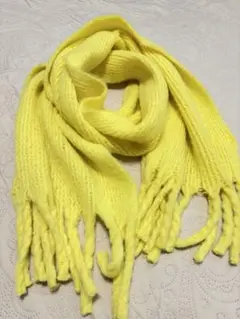 スタジオクリップ　大判ストール　モヘアイエロー