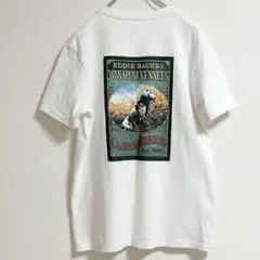 【限定】エディー・バウアー 100周年記念 ラブラドール犬 ポケットTシャツ 白のサムネイル