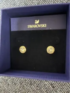 Swarovski ゴールドクリスタルピアスのサムネイル