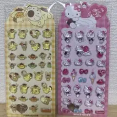 ２４時間以内発送【海外公式ライセンス】日本未発売　サンリオ　3Dシール２枚セット