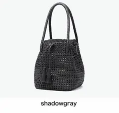 REN 巾着バッグ ゴートメッシュ タッセルトートのサムネイル