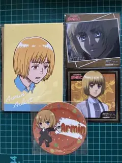 進撃の巨人　アルミン　ポストカード　コースター