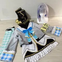 ホロライブ天音かなた コスプレ衣装フルセット　　メガホン付き値下げ可 ホロライブ天音かなた コスプレ衣装フルセット メガホン付き値下げ可