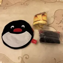 ピングー ぬいぐるみポーチ 巾着袋 3점 세트