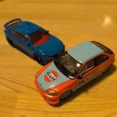ジョニーライトニング マッチボックス 1/64 ホンダ シビック 2台セットのサムネイル