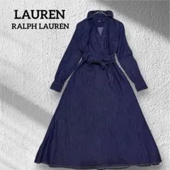 未使用】ラルフローレン QRタグ✨リネンベルデッドシャツワンピース