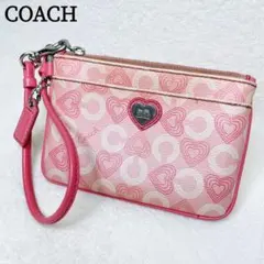coach コーチ リスレット ポーチ ピンク ハートのサムネイル