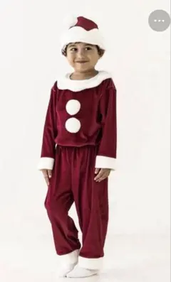 3coins スリーコインズ　クリスマスサンタセット　100-110㎝ サンタ帽