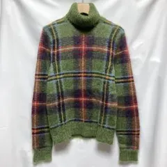 Ralph Lauren sportチェック柄　モヘアニット長袖タートルネックのサムネイル