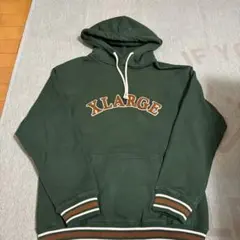 XLARGE ダークグリーン パーカー
