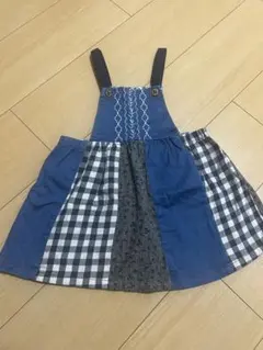 RAG MART パッチワーク風 ワンピース 90