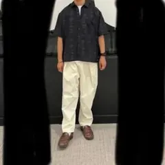 半袖シャツ メンズ ブラック 総柄のサムネイル