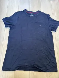 Tommyネイビー コットン Tシャツ