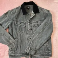 HUF デニム　ジャケット ブルゾン　ジャンパー　スカル　ドクロ　骸骨