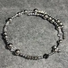 2WAY メタル系ビーズチョーカー　ネックレス