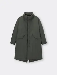 ジーユー　ヒートパデッドモッズコート