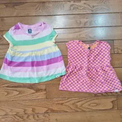 babygap　3歳　カラフルTシャツ2枚セット　100㎝　保育園着　レインボー