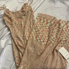 Ray Cassin（レイカズン） バックカット ニット キャミ ワンピース